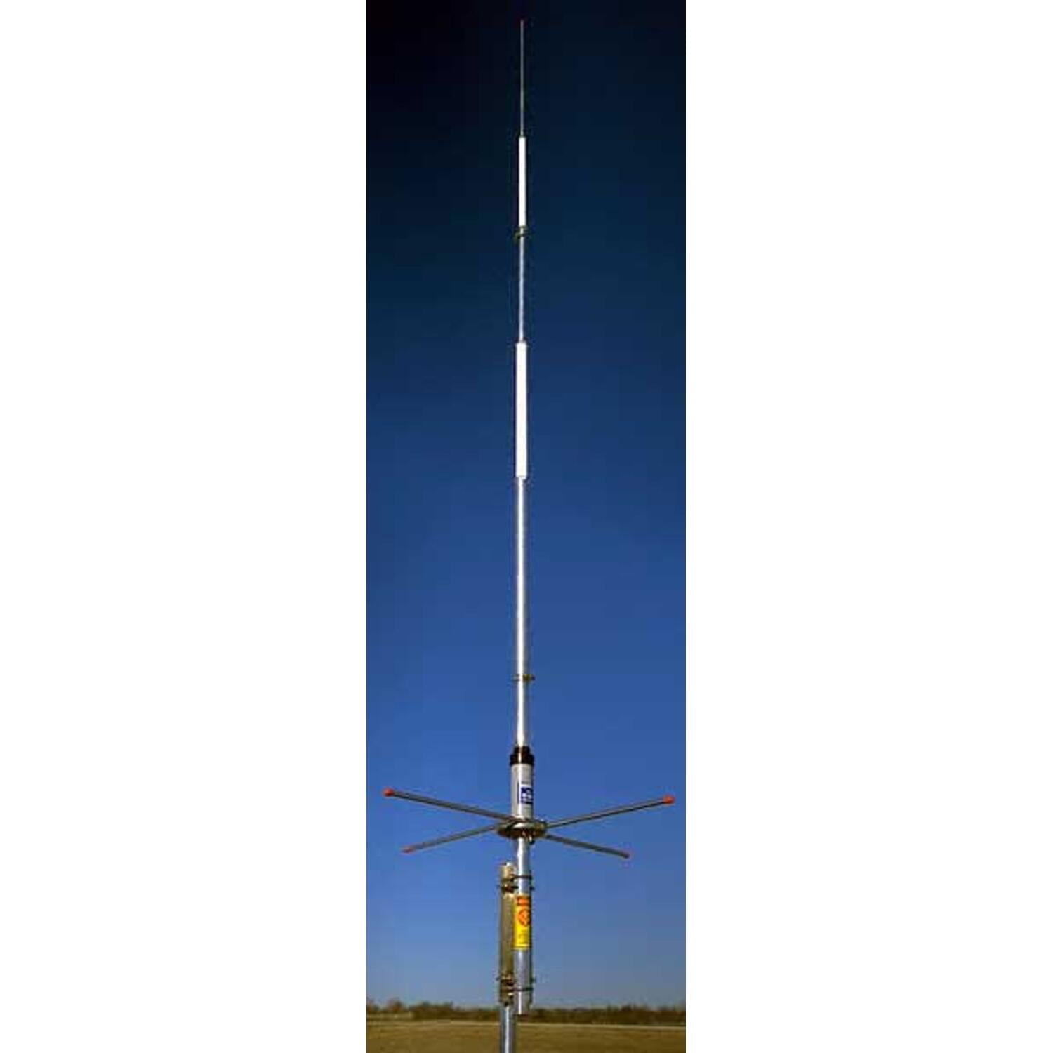 Hustler G71502 15'-4" 600 Watts Fm, 7db Gain Omni Directional 154-161 Mhz  Shunt Fed Direct Ground Base Station Antenna With N Type Female Connector Hustler