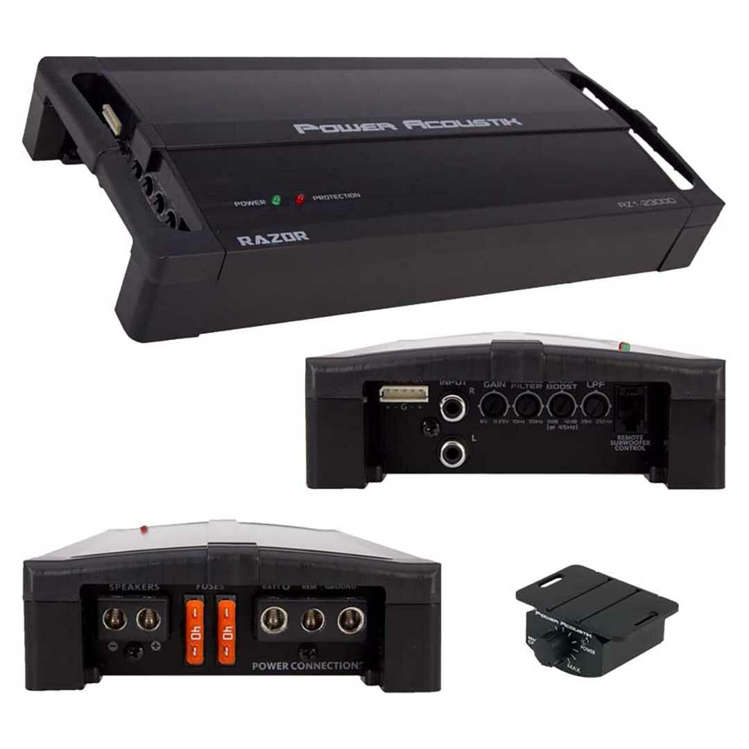Power Acoustik RZ1-3500D  Compact Monoblock Amplifier 2100W RMS/3500 Watts MAX Power Acoustik