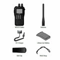 Uniden MHS75 Submersible Compact Handheld Vhf Marine Radio With Orange Backlit Keypad & Lcd Display Uniden