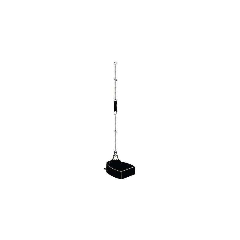 Hustler MOT-B Black Trunk Lip Mount Scanner Antenna Covers 30-50, 148-174, 430-450 & 800-950 Mhz Frequencies Hustler