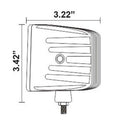 Heise HE-CL22PK Cube Flood Light - 3 Inch, 4 LED, 2-Pack Metra