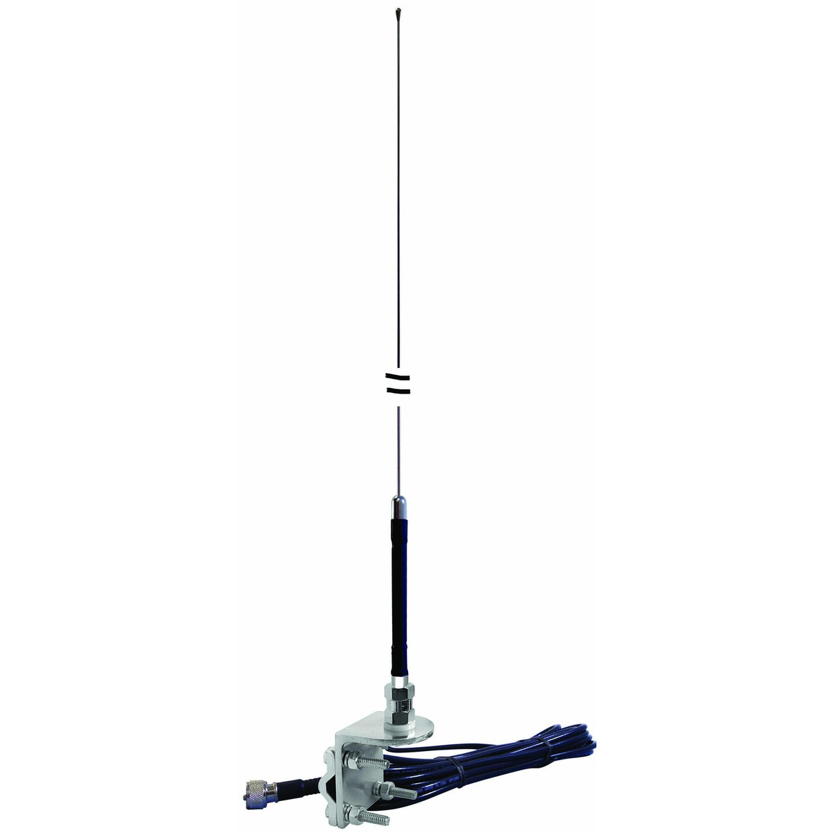 Everhardt SNGP4-B 4' Mirror Mt Ss No Ground Antenna (black Everhardt