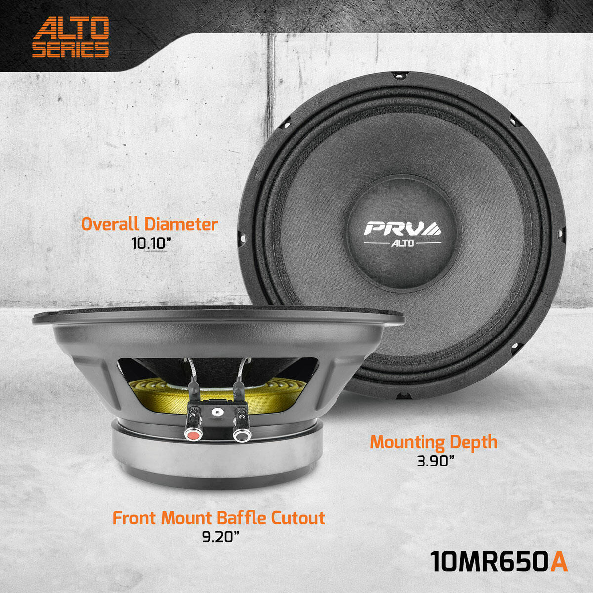 PRV Audio 10MR650A 10" MIDRANGE LOUDSPEAKER (Each) PRV Audio