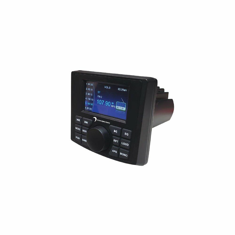 Diamond Audio DMR3 AM/FM, Bluetooth Marine Radio with 3" LCD Screen - DMR3 Diamond