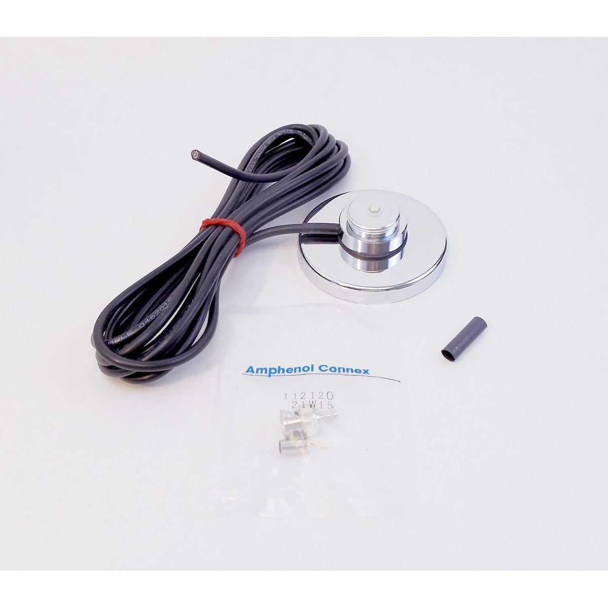 PCTEL/Maxrad GBN Maxrad - 3-1/4" Chrome Magnet Mount With 12' Rg58u Coax Cable & Loose Bnc Connector For 3/4' Base Load Antennas PCTEL/Maxrad