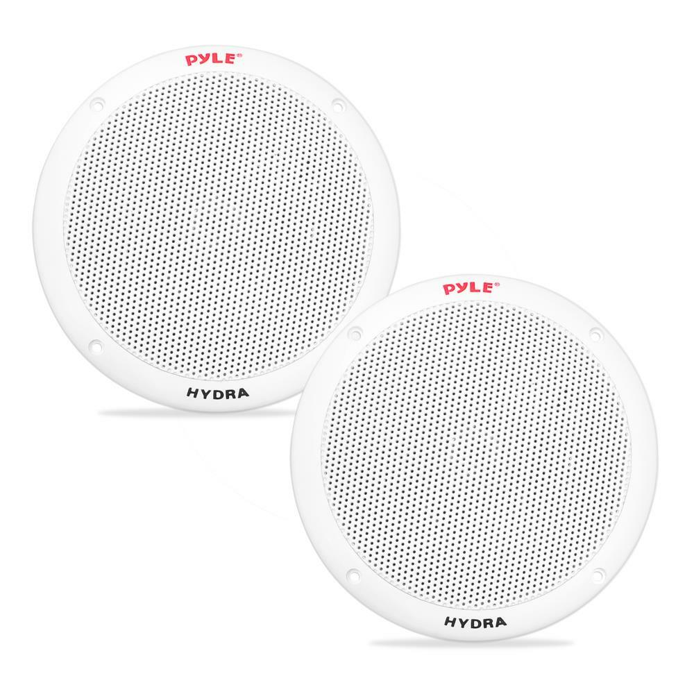 Pyle PLMR605W  Marine 6.5” 2-Way Speakers (White) Pyle
