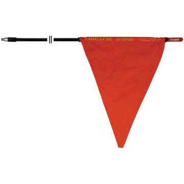 Firestik F5-B 5 Foot 3/8"x24" Thread Black Mast With Orange Safety Flag Firestik
