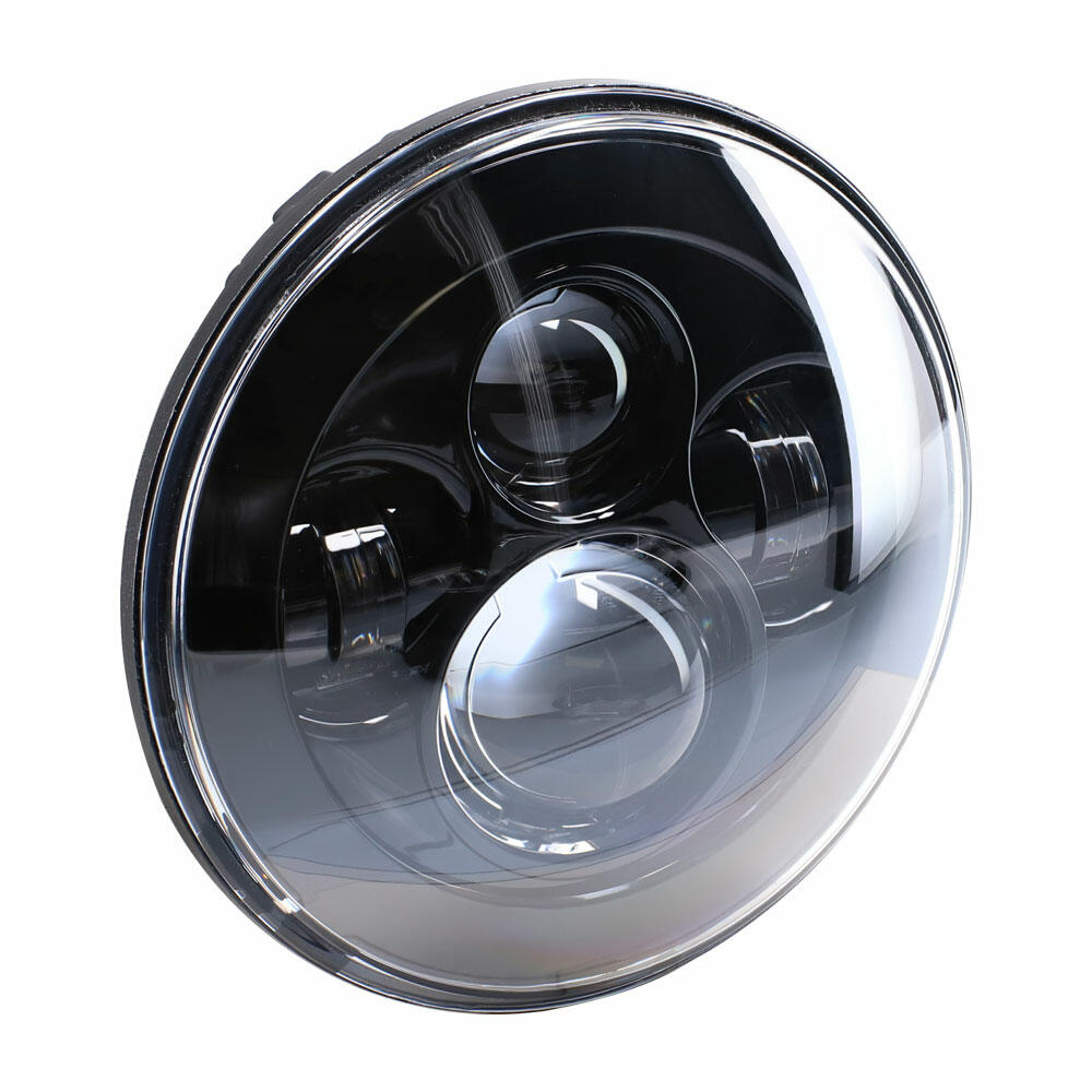 Heise JP-701B 7" LED Light with Black Face - 7 Inch, 9 LED Metra