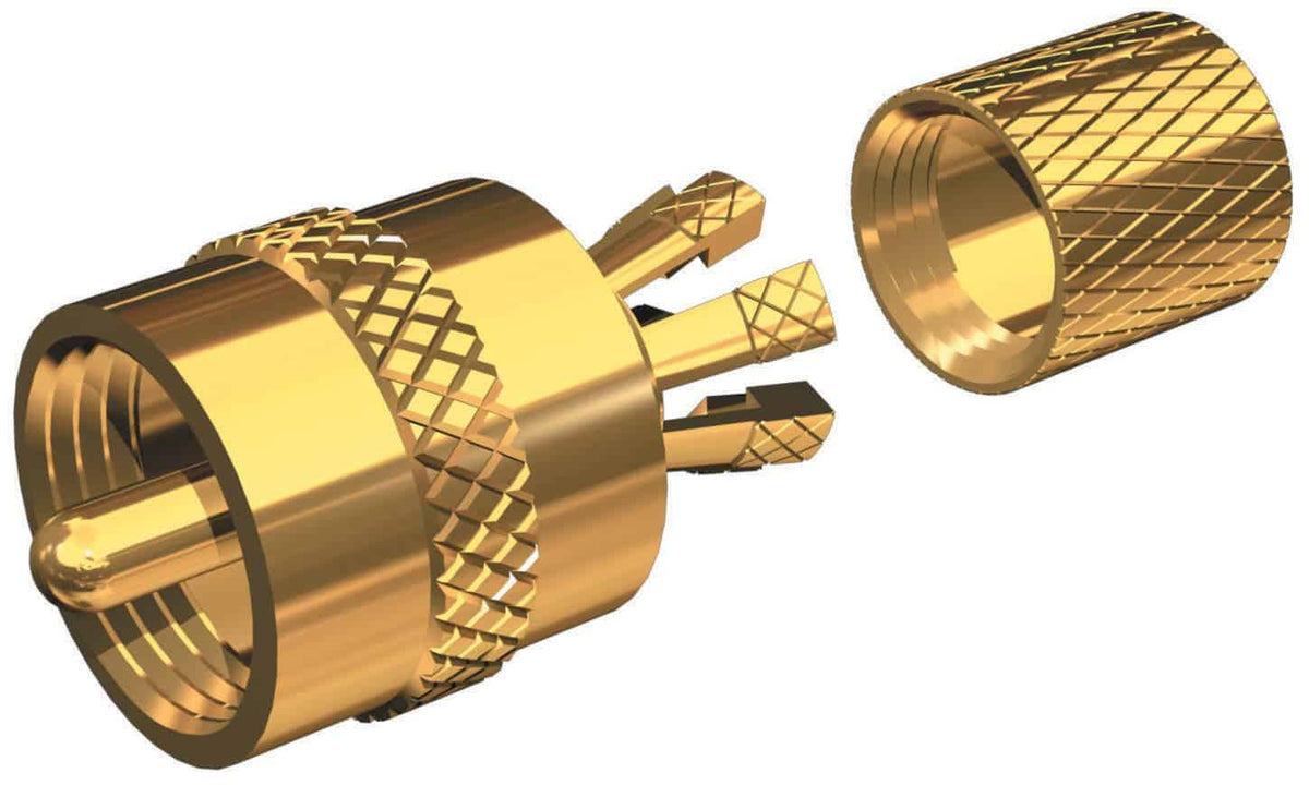 Shakespeare PL259CP   Center Pin Gold-Plated Coax Connector (PL259CP) Shakespeare