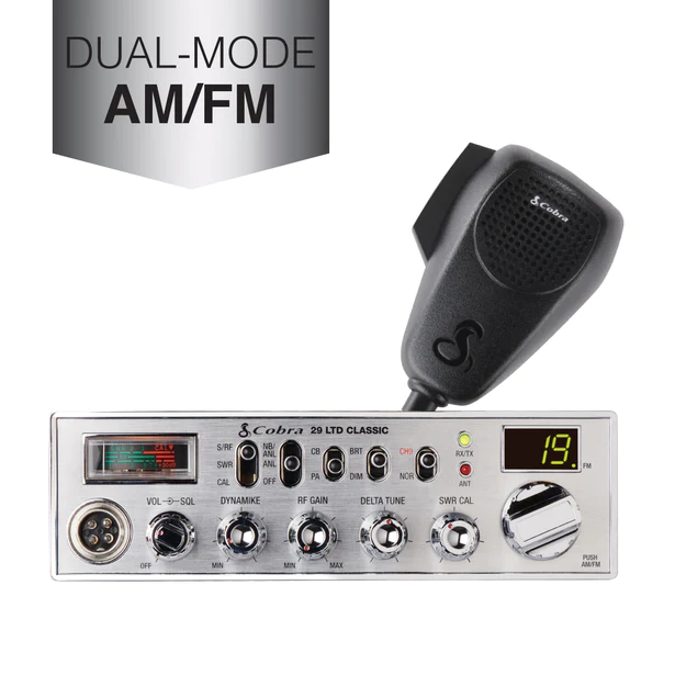 Cobra C29LTDFM Classic 40 Channel Am/fm Deluxe Truckers CB Radio With Swr Calibration Cobra