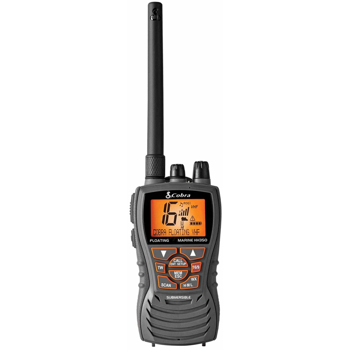 Cobra MRHH350FLT Mrhh350wflt 6 Watt Vhf Floating Marine Radio With Noaa Weather, Noise Canceling Microphone & Tri-watch Cobra