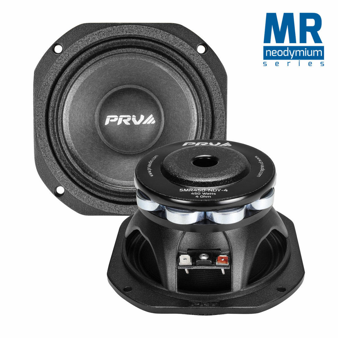 PRV Audio 5MR450-NDY-4 5.25" NEODYMIUM MIDRANGE LOUDSPEAKER (Each) PRV Audio