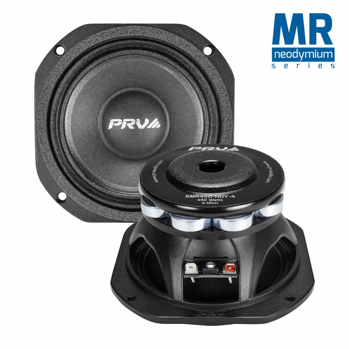 PRV Audio 5MR450-NDY-4 5.25" NEODYMIUM MIDRANGE LOUDSPEAKER (Each) PRV Audio