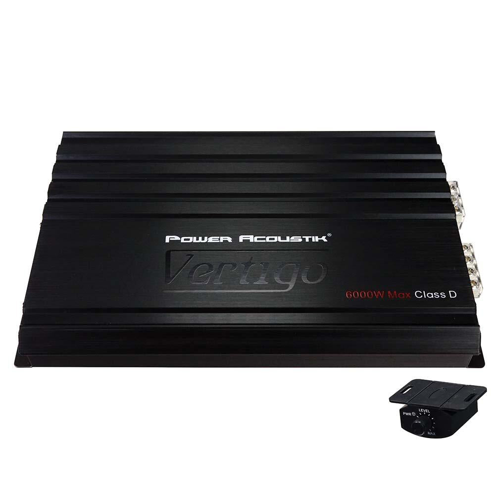 Power Acoustik VA1-6000D  Vertigo Series Monoblock Amplifier 6000W Max Power Acoustik