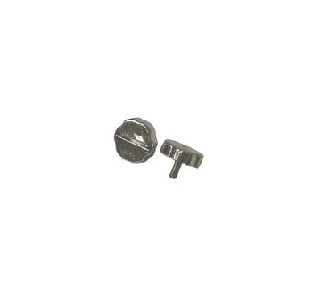 Workman KN5PC Chrome Plated 5mm OEM Radio Bracket Knobs Bandit