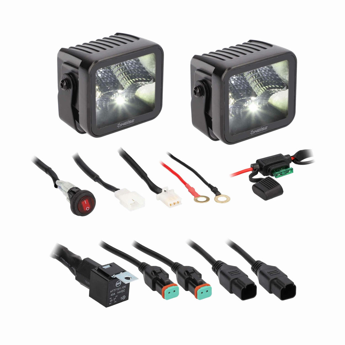 Heise HE-BCF32PK Blackout 3" - 4 LED Flood Cube - 2 Pack Heise