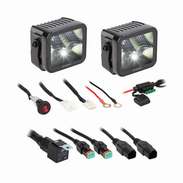 Heise HE-BCF32PK Blackout 3" - 4 LED Flood Cube - 2 Pack Heise
