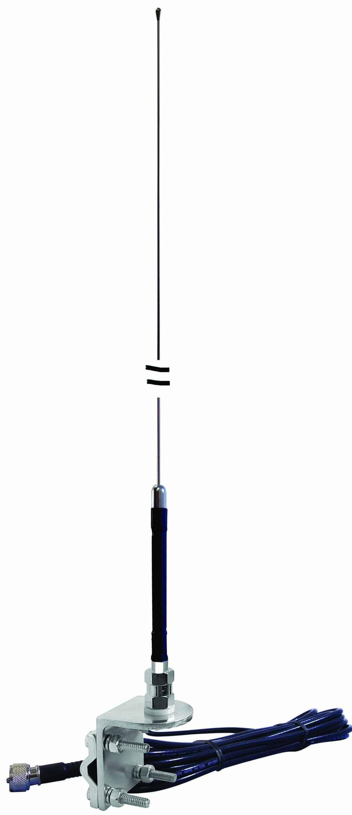 Everhardt SNGP4-B 4' Mirror Mt Ss No Ground Antenna (black Everhardt