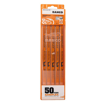 Bahco BAH39300245P Bahco 12" Sandflex® Bi-Metal Hand Hacksaw 24TPI Blade (5-Pack) BAHCO