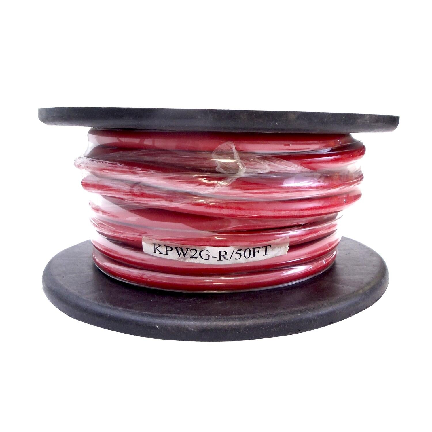 Kalibur KPW2G-R 50 Foot Roll Of 2 Gauge Red Power Wire Kalibur