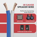 Pyle PLMRSW50  Marine Speaker Wire 18 Gauge 50 Foot – Blue/White Pyle