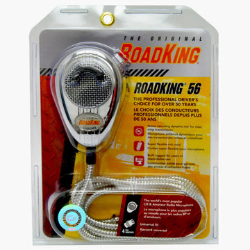 Telex RK56CHSS Roadking - Professional Noise Cancelling Dynamic Chrome Microphone With Durable Chrome Straight Cord & 4 Pin Connector Telex