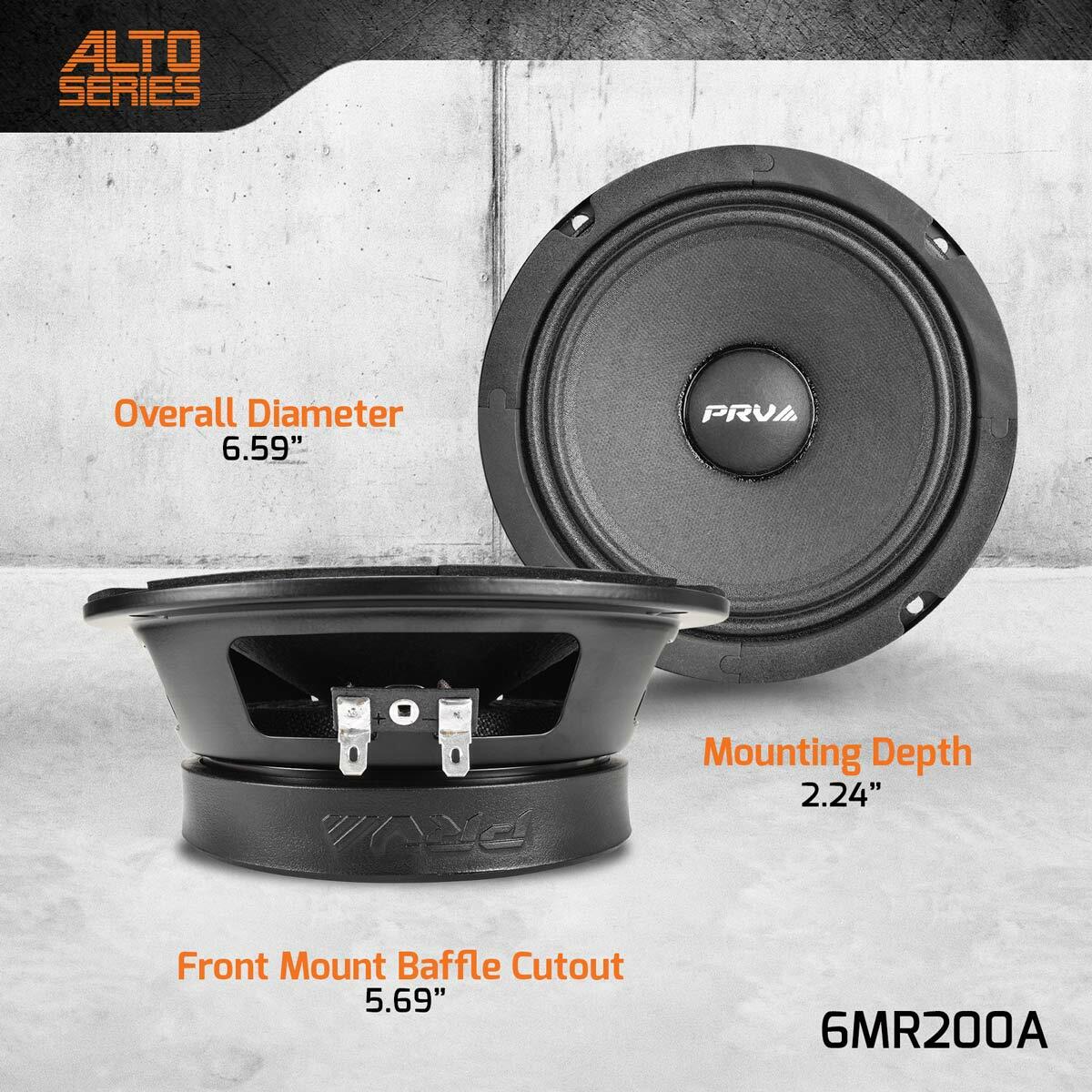 PRV Audio 6MR200A 6.5" MIDRANGE LOUDSPEAKER (Each) PRV Audio