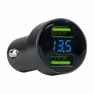 Audiopipe NLD-350CLUBL Dual USB Car Charger with LED Voltmeter (NLD-350CLUBL) Audiopipe