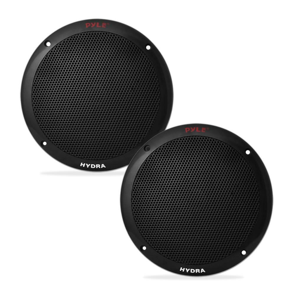 Pyle PLMR605B  Marine 6.5” 2-Way Speakers (Black) Pyle