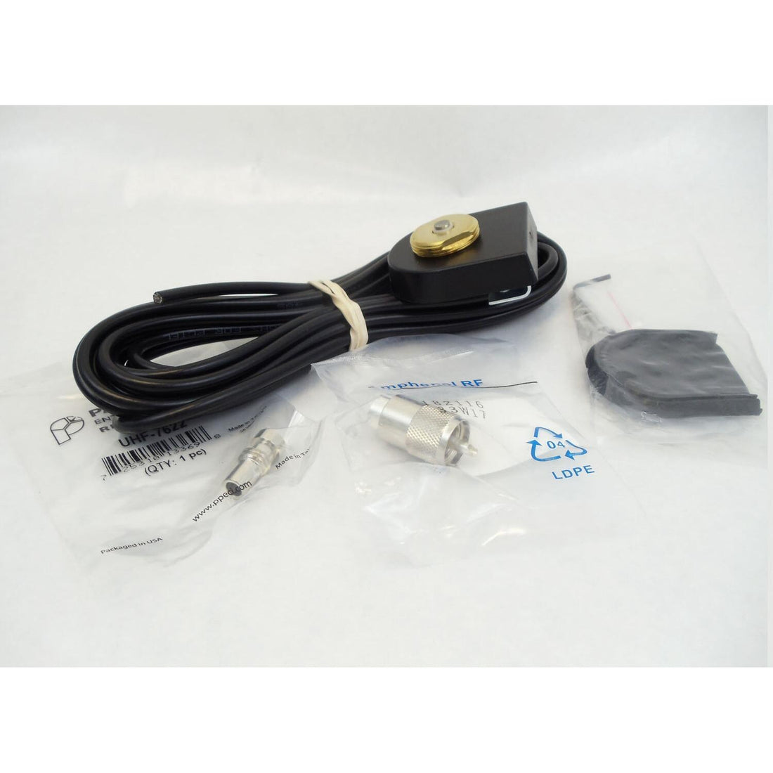 PCTEL & Maxrad T 3/4" Trunk Lip Mount With 17 Foot Rg58a/u Coax Cable & Loose Solder On Pl259 Connector PCTEL/Maxrad