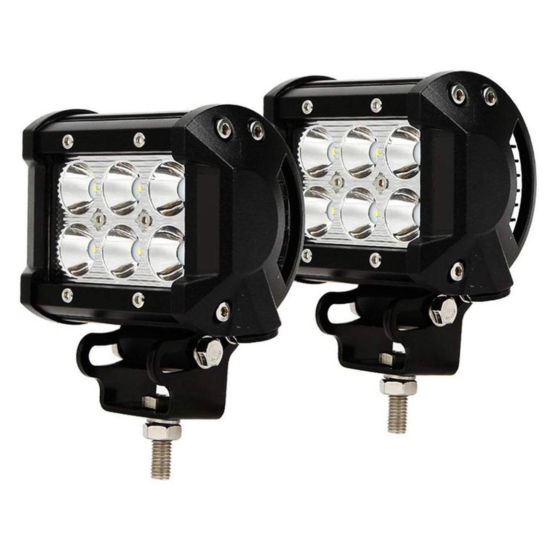 Race Sport RS6L18WPR Street Series 2.5" 18 Watt 6 Led Bottom Mount Spot Lights (pair) Race Sport