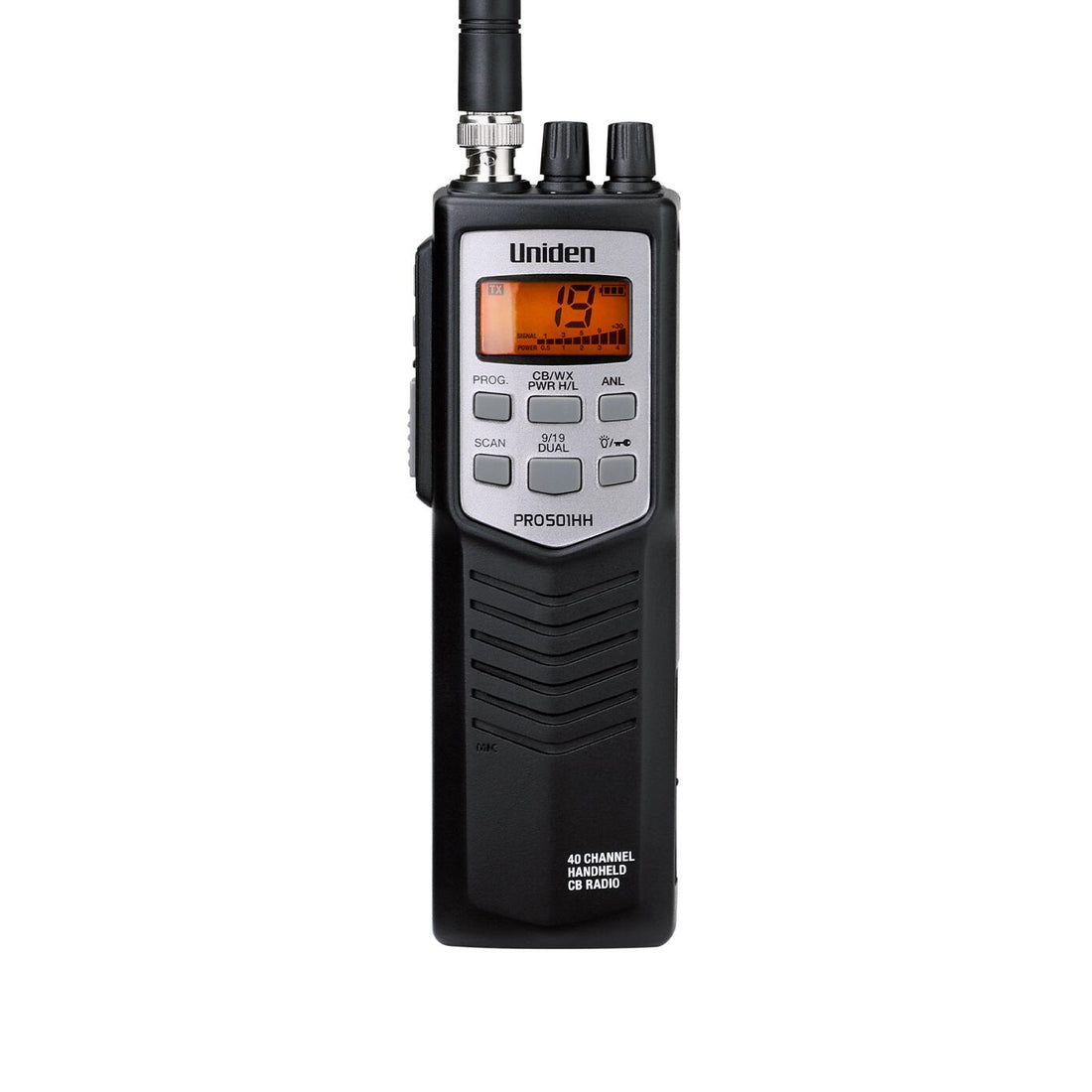 Uniden PRO501HH Compact 40 Channel Handheld CB Radio With Noaa Weather, Dual Watch, Channel Scan & Hi/low Power Uniden