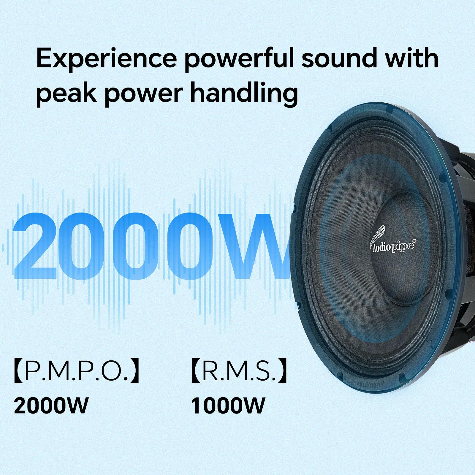 Audiopipe APLMR-12 12 Mid Frequency Loudspeaker (APLMR-12) Audiopipe