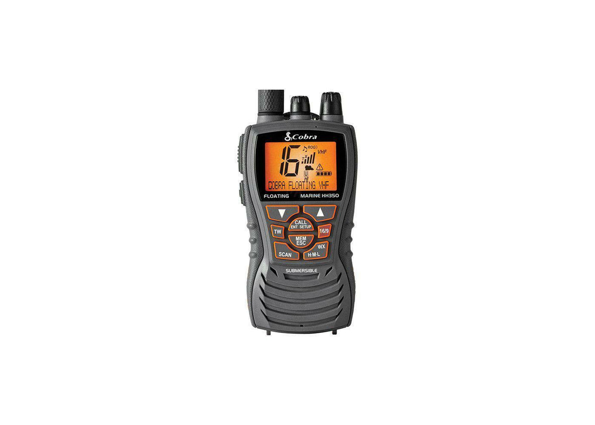 Cobra MRHH350FLT Mrhh350wflt 6 Watt Vhf Floating Marine Radio With Noaa Weather, Noise Canceling Microphone & Tri-watch Cobra