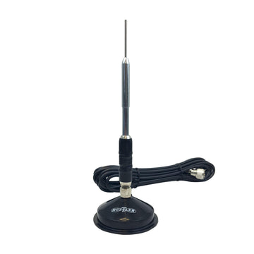 Hustler RX2 144 Mhz  (2 Meter) 3.4db Gain Black Magnetic Mount Antenna Hustler