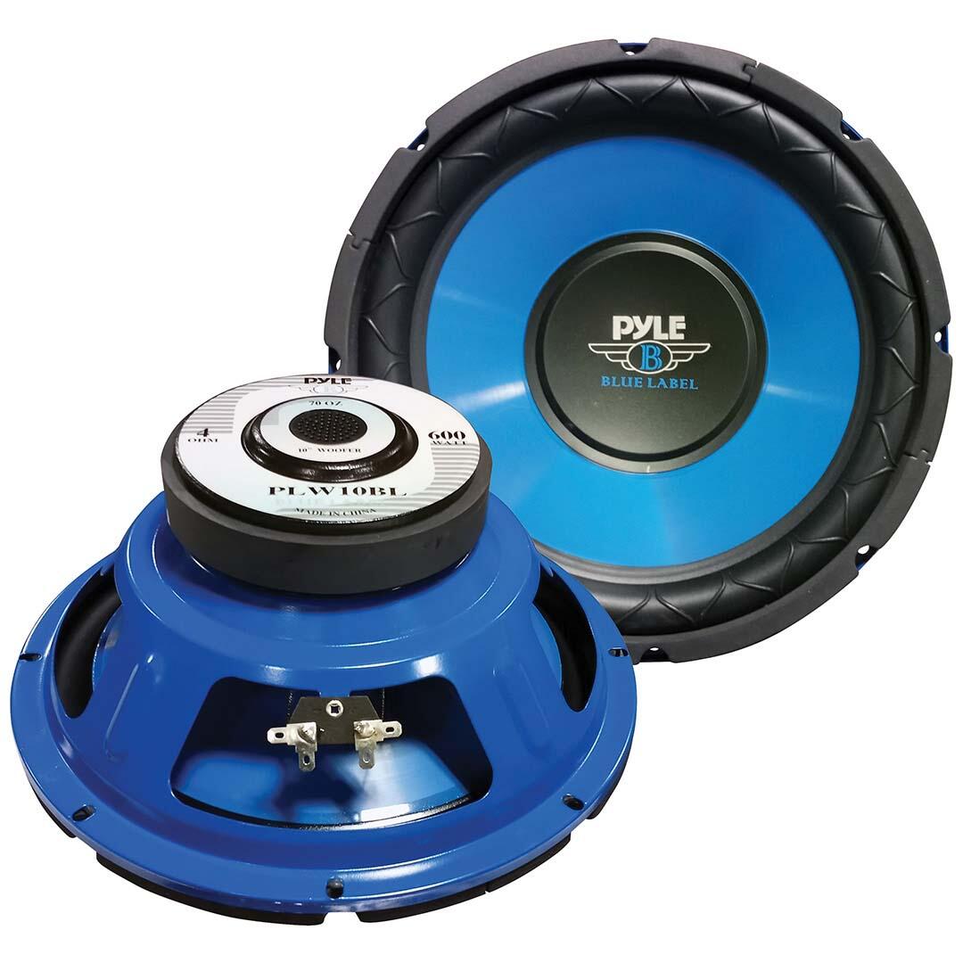 Pyle PLW10BL  10" Woofer 300W RMS/600W Max Single 4 Ohm Voice Coil (Each) Pyle