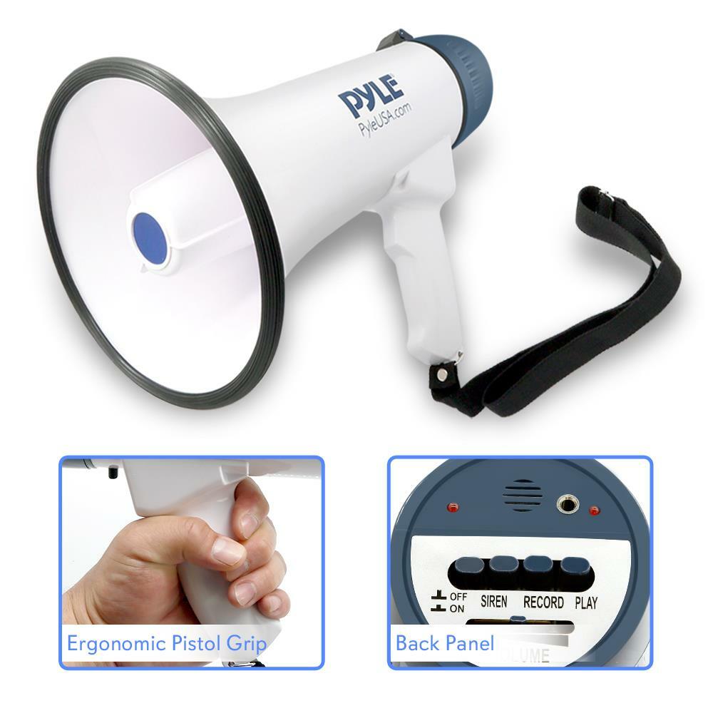 Pyle PMP45R  Pro Professional Dynamic Megaphone with recording detachable microphone Pyle