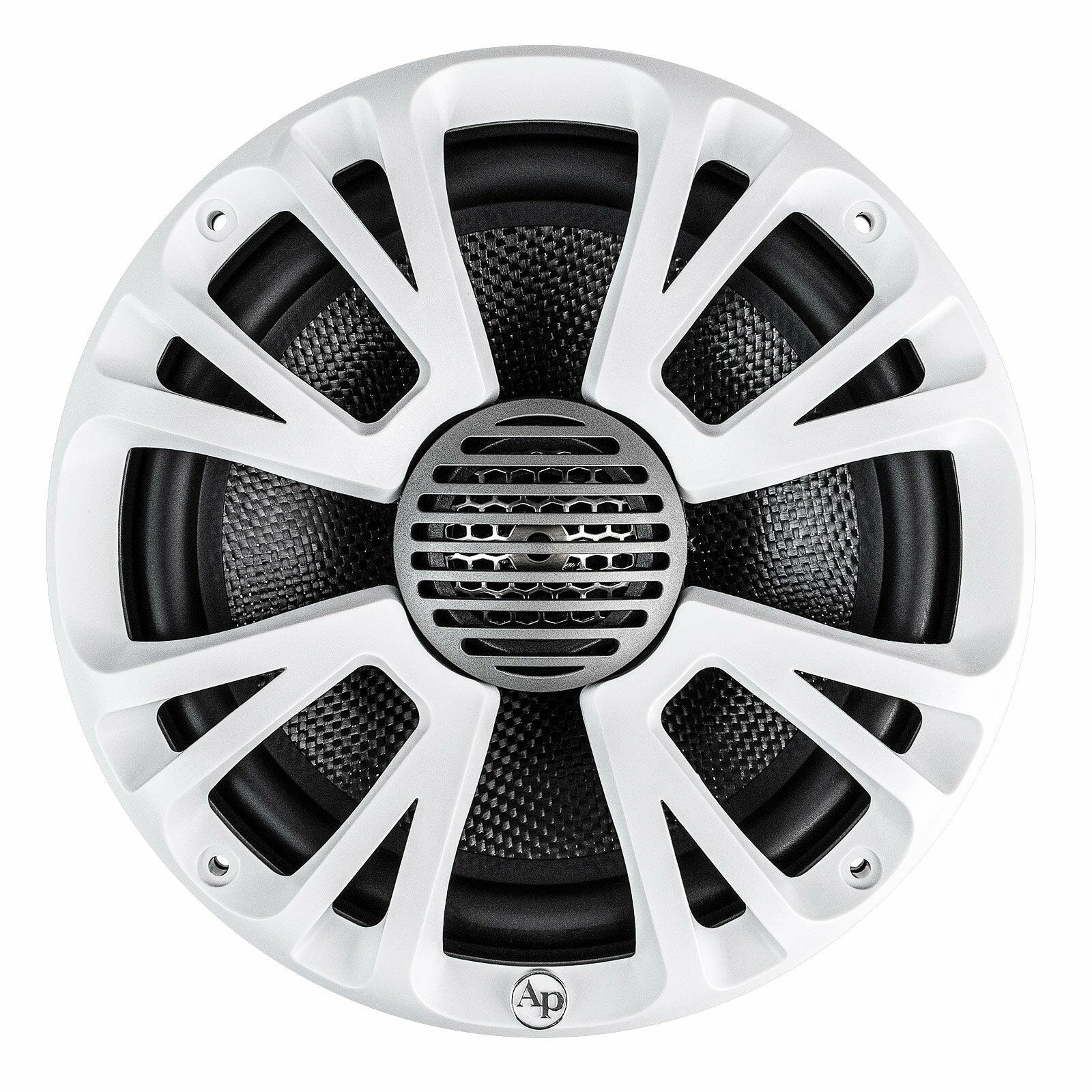 Audiopipe APMP-T830LD Coaxial 2-Way Marine Speaker with LED Light (APMP-T830LD) (Pair) Audiopipe