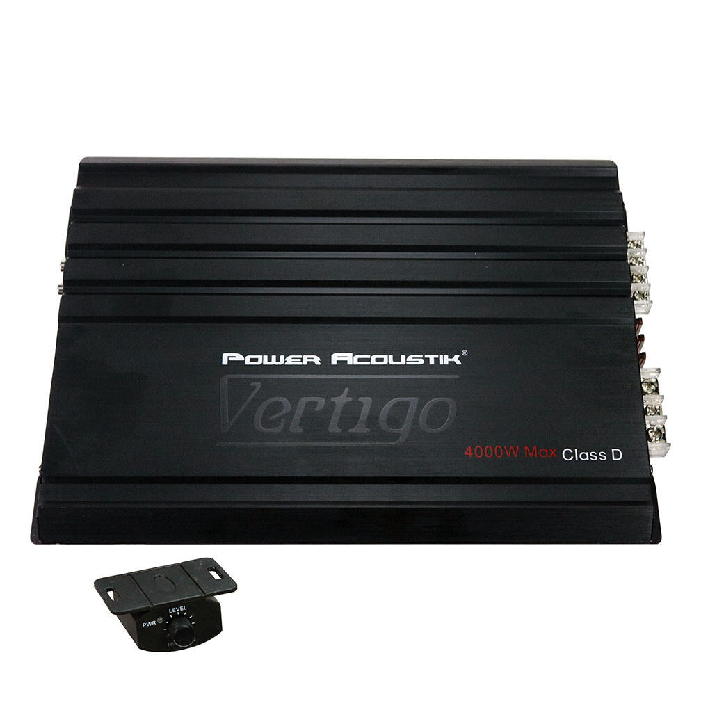 Power Acoustik VA1-4000D  Vertigo Series Monoblock Amplifier 4000W Max Power Acoustik