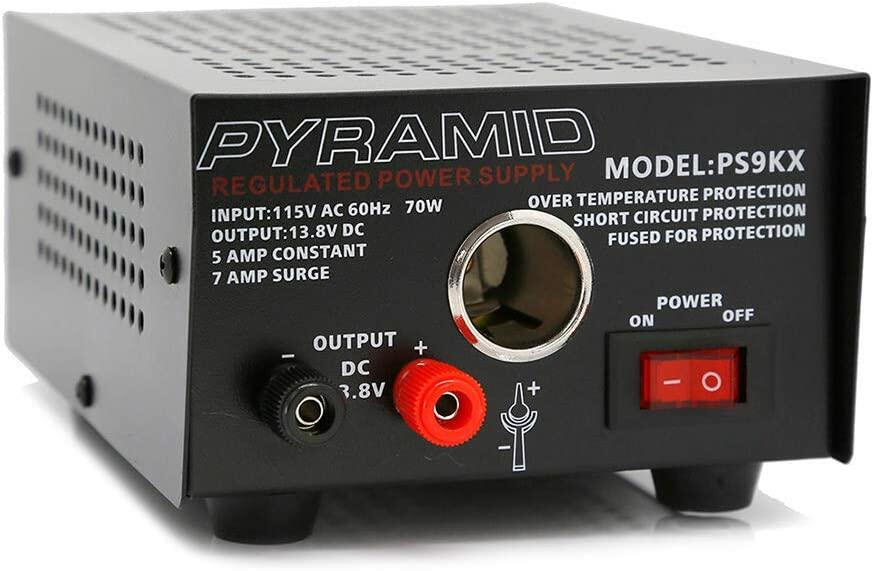 Pyramid PS9KX 5 Amp Bench Power Supply w/ Car Cigarette Lighter Pyramid