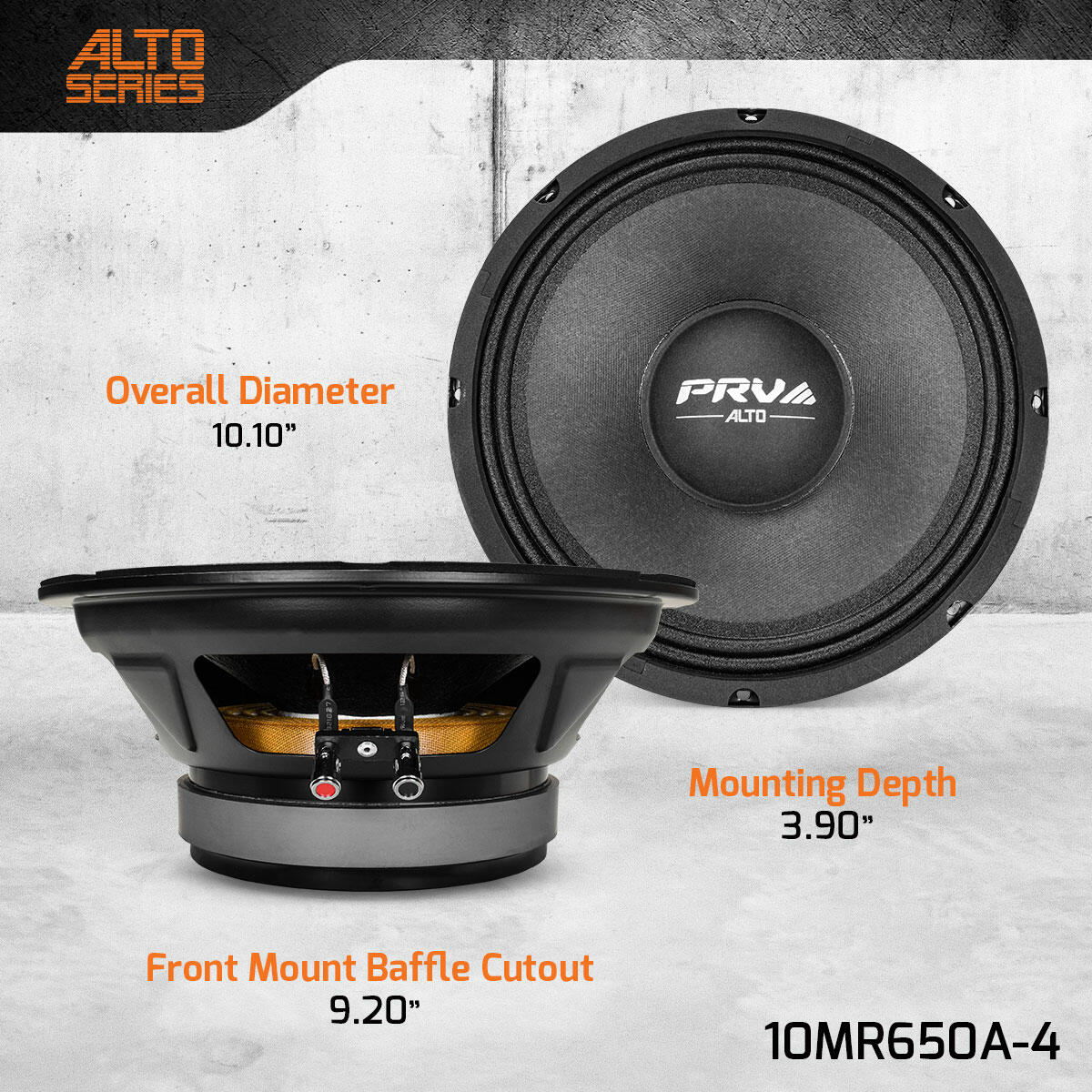 PRV Audio 10MR650A-4 10" MIDRANGE LOUDSPEAKER PRV Audio