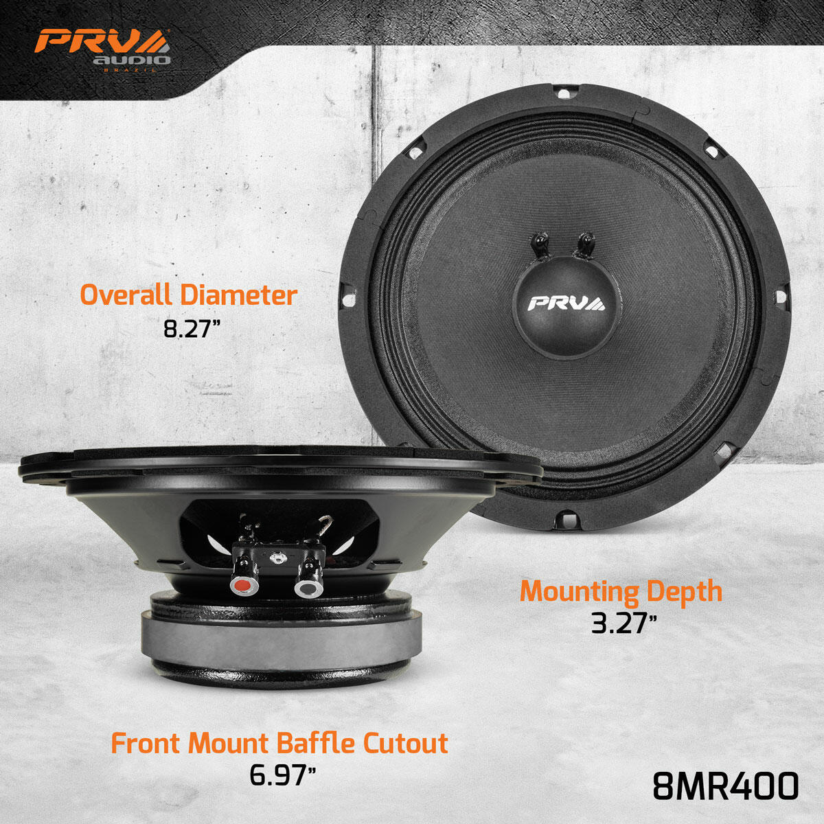PRV Audio 8MR400 8" MIDRANGE LOUDSPEAKER PRV Audio