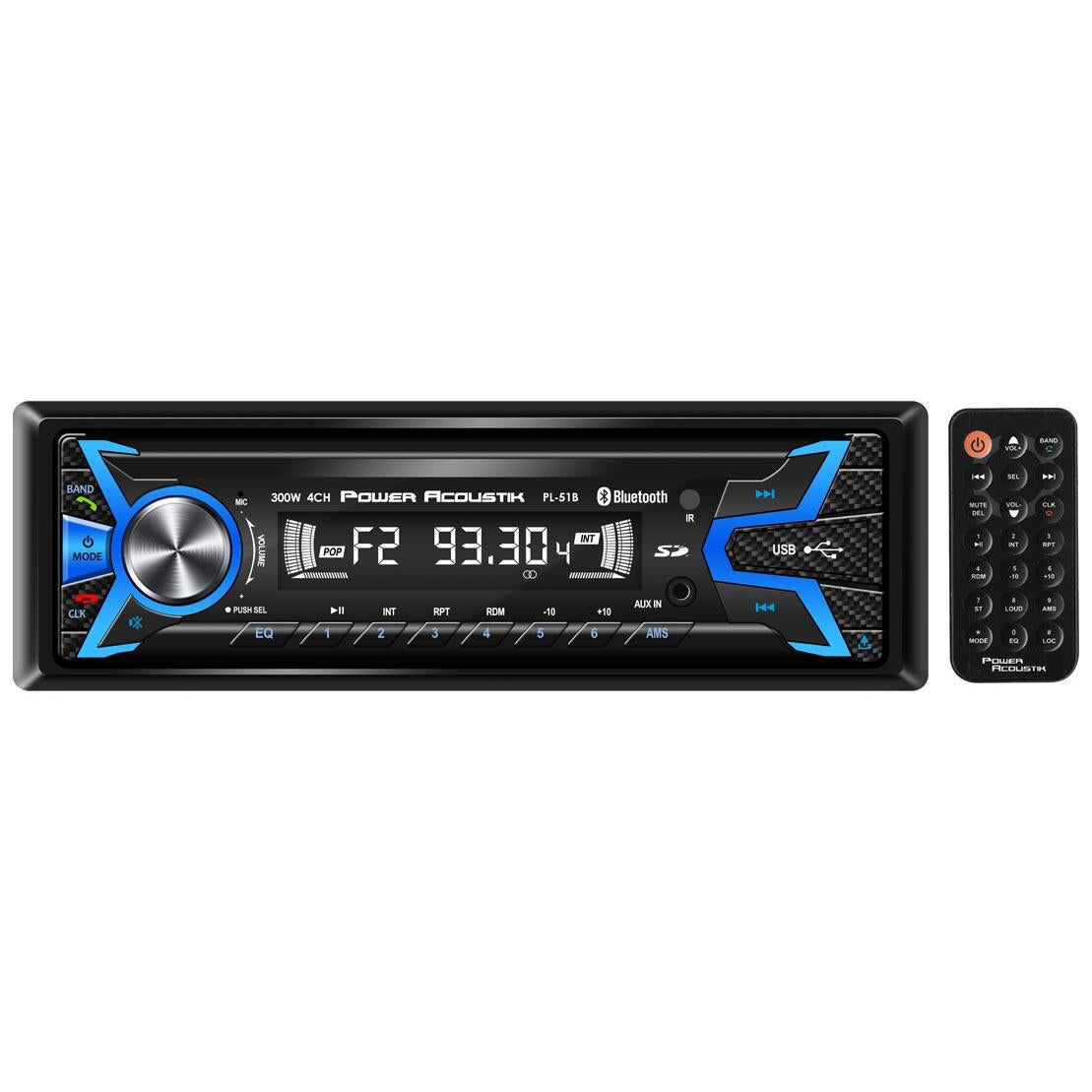Power Acoustik PL-51B  AM/FM/USB/SD/BT Mechless Power Acoustik