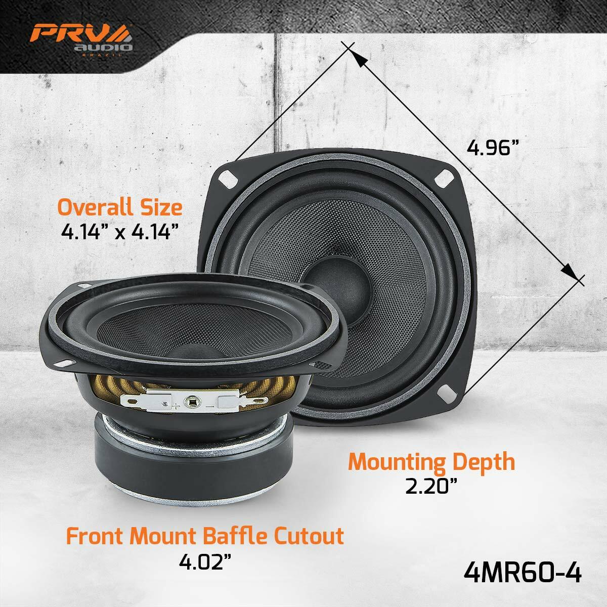 PRV Audio 4MR60-4 4" MIDRANGE LOUDSPEAKER PRV Audio