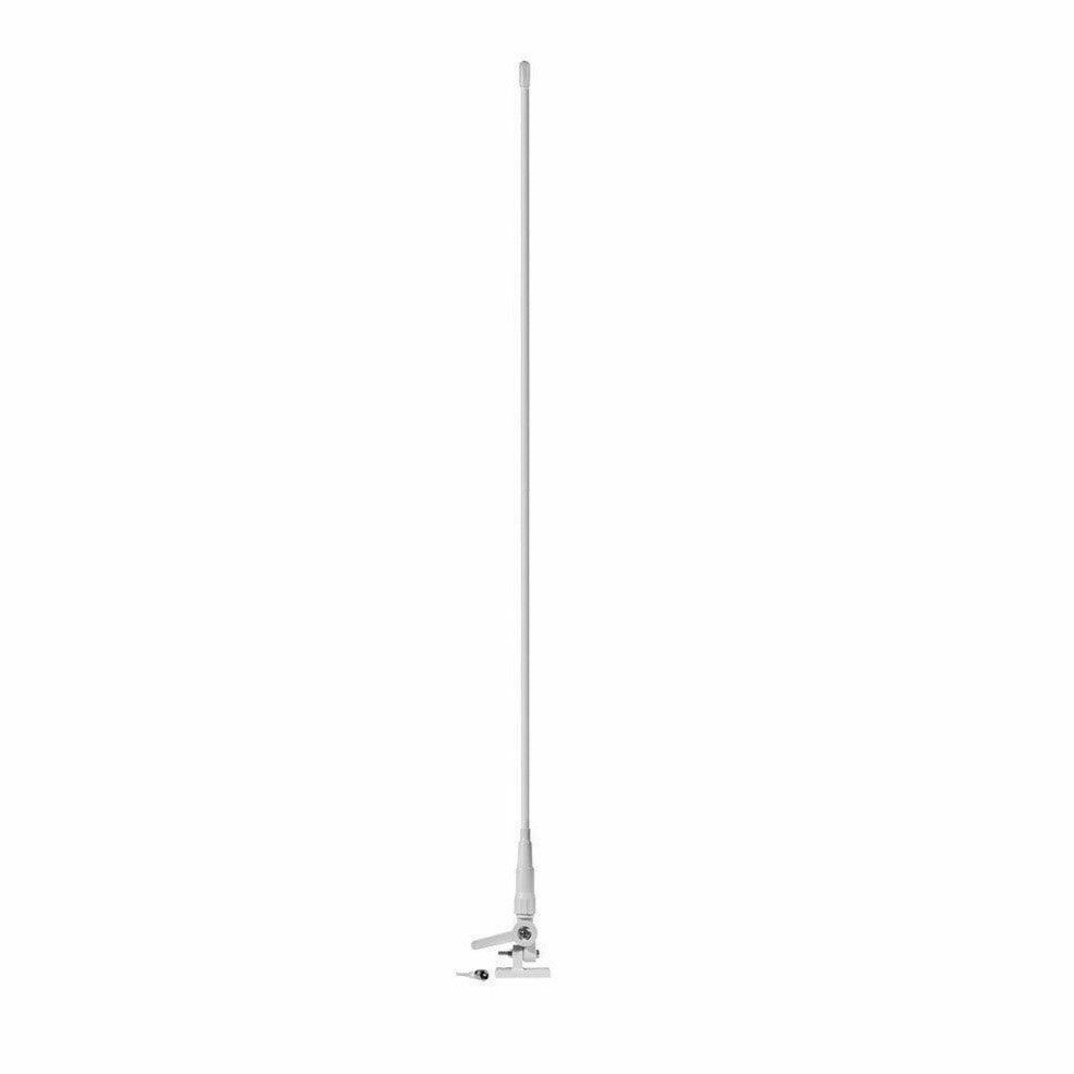 Cobra CM300004 5' - 3db Gain, Fiberglass Vhf Antenna With 17' Rg58 Coax Cable And Pl259 Connector For Fixed Mount Marine Radios Cobra