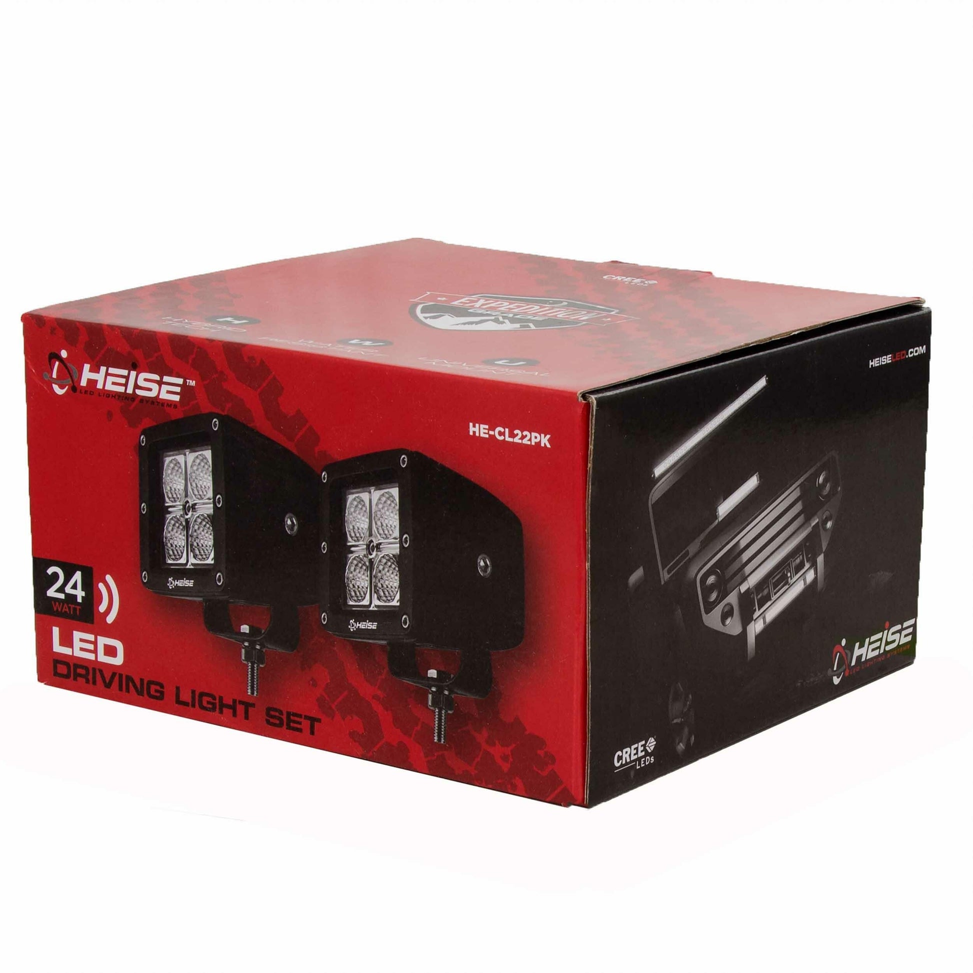 Heise HE-CL22PK Cube Flood Light - 3 Inch, 4 LED, 2-Pack Metra