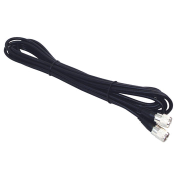 Kalibur KPP8X20-B 20 Foot Black Rg8x Coax Cable Assembly With Molded Pl259 Connectors On Each End Kalibur