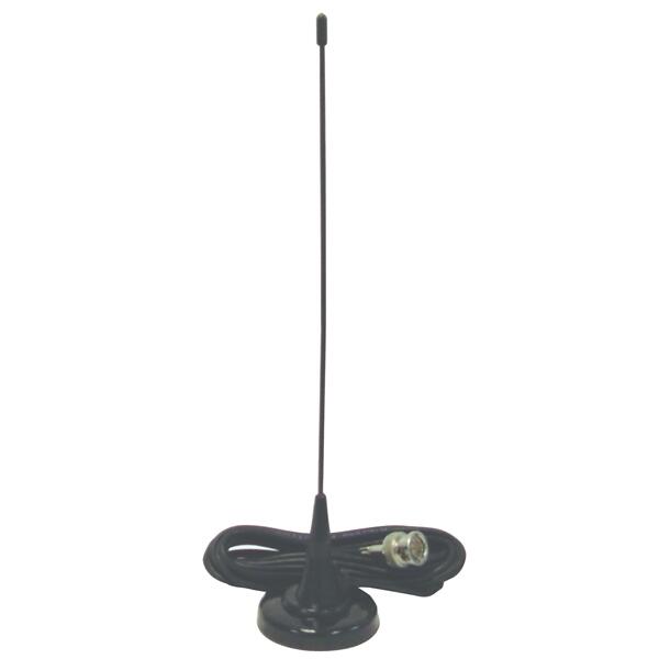 Accessories Unlimited AUSCAN3 25-940 Mhz 16" Tall Magnetic Mount Scanner Antenna With 10 Foot Cable & BNC Connector Accessories Unlimited