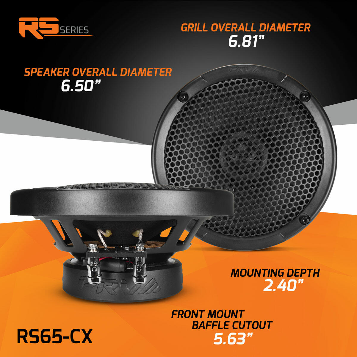 PRV Audio RS65-CX 6.5" COAXIAL CAR SPEAKERS PRV Audio