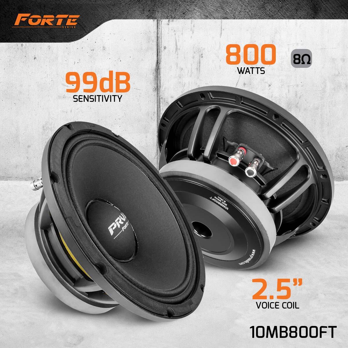 PRV Audio 10MB800FT 10" MIDBASS LOUDSPEAKER PRV Audio